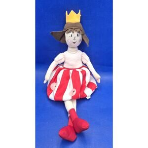IKEA Nojsig Princess Queen 15" Soft Doll Red White Striped Bubble Skirt
